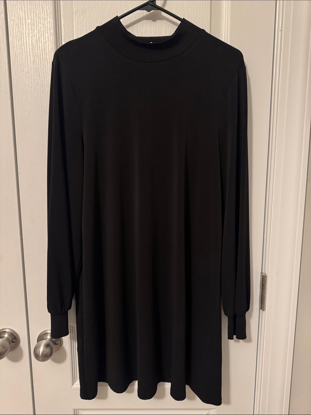 BCBGeneration Womens Medium Black High-Neck Long Sleeve Dress
